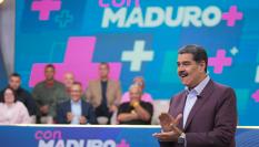 El presidente de Venezuela, Nicolás Maduro, durante su programa semanal Maduro+ .