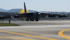 El bombardero B-52H de las Fuerzas Armadas de Estados Unidos.