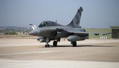 Imagen de archivo de un caza francés Dassault Rafale.