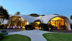 Una de las casas inflables fabricadas por Binishells