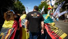 Manifestación en Madrid de agentes de la Guardia Civil convocada por los sindicatos JUSAPOL, JUPOL y JUCIL.