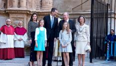 Los reyes, Leonor, Sofía y los reyes eméritos, juntos en una imagen de 2018