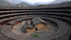 Tulou de Jong Ding, uno de los muchos que se encuentran en la región china de Fujian.