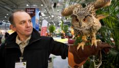 Feria de cetrería celebrada en Hamburgo.