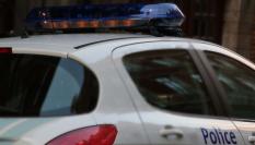 Imagen de archivo de un coche patrulla de la policía belga.