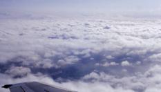 El ala de un avión.