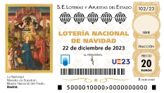 Décimo de Lotería de Navidad.
