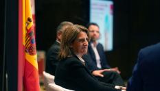 La ministra Teresa Ribera en el encuentro de los socialdemócratas europeos celebrado el 10 de noviembre de 2023  en Málaga.