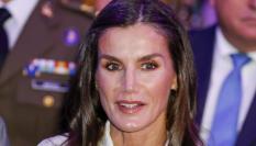 La reina Letizia, en un acto de la Fundación Microfinanzas BBVA el 15 de noviembre de 2023.