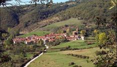 Vista panorámica de Riocavado de la Sierra, en la provincia de Burgos.