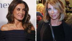 La reina Letizia y la presentadora María Patiño.
