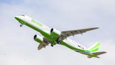 Un avión Embraer de la aerolínea Binter