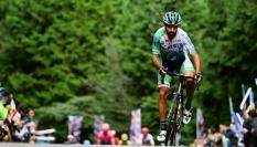 Paco Mancebo, en acción en una carrera en Japón