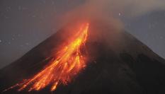 La erupción del volcán Merapi, en Indonesia.