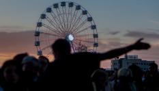 La famosa noria del festival Mad Cool en la edición de 2023.