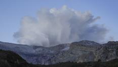 El volcán Nevado del Ruiz, en una imagen tomada en abril de 2023.