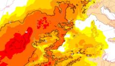 Mapa de previsión térmica para los próximos días