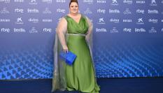 Itziar Castro en la alfombra roja de los Goya en 2023.