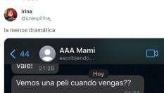 El tuit de la usuaria de X @unaspirina_