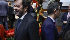 MADRID, 15/12/2023.- El ministro de Presidencia, Justicia y Relaciones con las Cortes, Félix Bolaños (d), y el presidente del Consejo General del Poder Judicial (CGPJ), Vicente Guilarte (i), asisten al acto de entrega de los XVIII Premios anuales del Observatorio contra la Violencia Doméstica y de Género este viernes en Madrid.