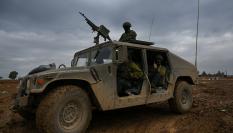 Un vehículo blindado de Israel.