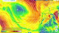 Mapa emitido por AEMET