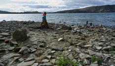 Vista del embalse de Ullibarri-Gamboa este sábado.