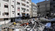 Destrucción en Jan Yunis, Gaza