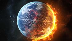 Imagen conceptual de una Tierra inhabitable