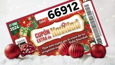 Cupón premiado del Sorteo del Cupón Extra de Navidad de la ONCE 2024