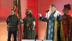 Discurso del rey Melchor en presencia del alcalde de Madrid, José Luis Martínez-Almeida