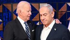 Joe Biden y Benjamin Netanyahu.