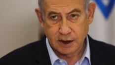 Benjamin Netanyahu, en una reunión de su gabinete a comienzos de 2024