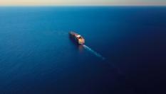 Imagen de archivo de un carguero.