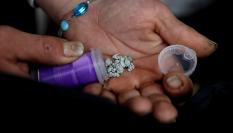 Imagen de archivo de varios gramos de fentanilo.