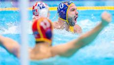 Momento de euforia de los jugadores españoles en la final