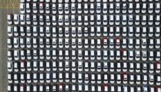 Vehículos fabricados en China en el puerto de Dalian, en el noreste del país.