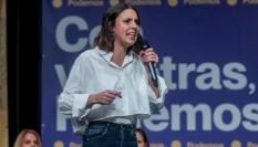 La candidata de Podemos a las elecciones europeas, Irene Montero.