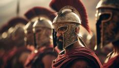 Imagen de un grupo de soldados con IA.