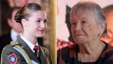 La princesa Leonor y la actriz María Galiana.