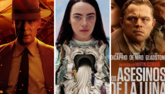 Carteles de 'Oppenheimer', 'Pobres criaturas' y 'Los asesinos de la Luna'.