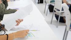 Estudiantes, en pleno examen en la universidad