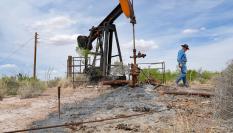 Pozo petrolífero de Texas.