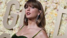 La cantante Taylor Swift, en los Globos de Oro el 7 de enero de 2024.