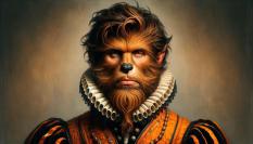 Recreación artística del hombre lobo de Tenerife