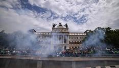 Imagen de archivo de una tractorada ante Ministerio de Agricultura.
