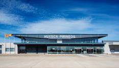 Vista de la nueva terminal del Aeropuerto Huesca-Pirineos.