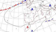 Mapa de AEMET de finales de enero de 2024