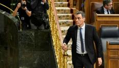 Pedro Sánchez abandona el pleno del Congreso tras el rechazo a la amnistía