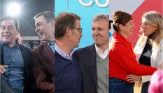 Combo candidatos a las elecciones en Galicia.